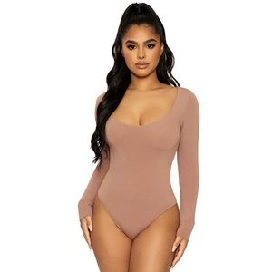 Naked Wardrobe NW Scoop Bodysuit